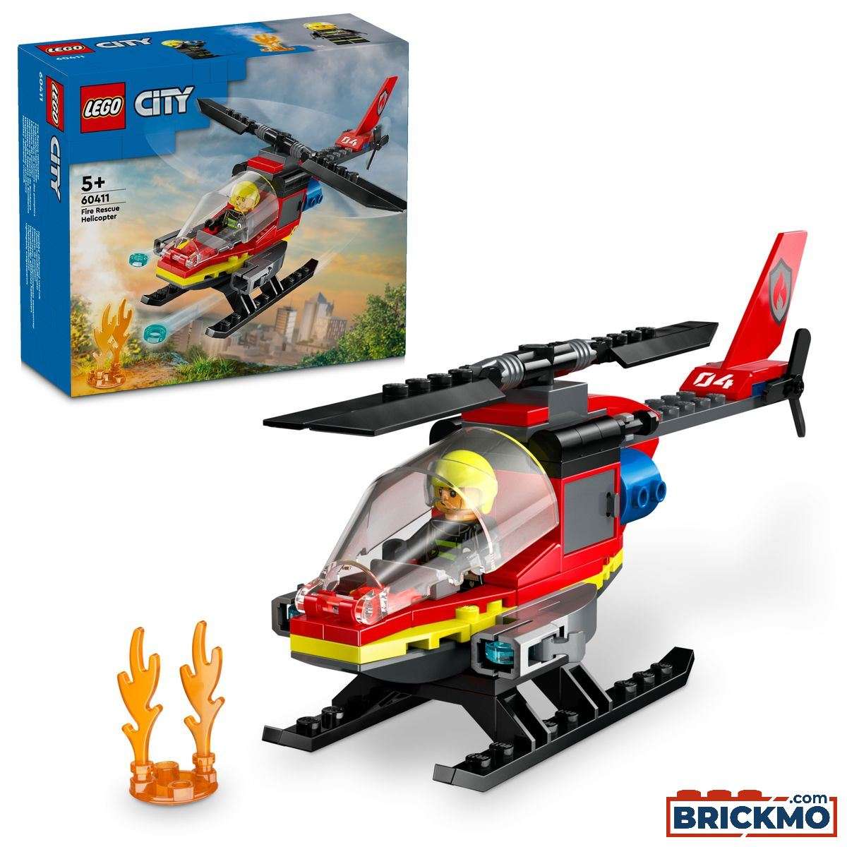 LEGO City 60411 L’hélicoptère de secours des pompiers 60411