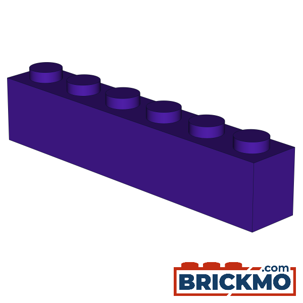 BRICKMO Bricks Brick 1x6 dark purple 3009