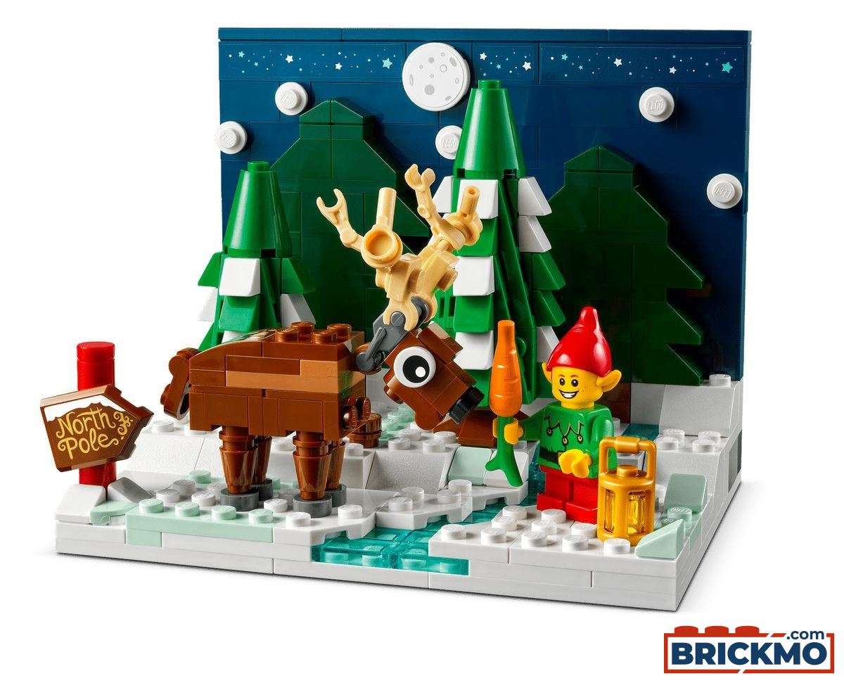 LEGO 40484 Exklusiv Set Vorgarten des Weihnachtsmanns 40484
