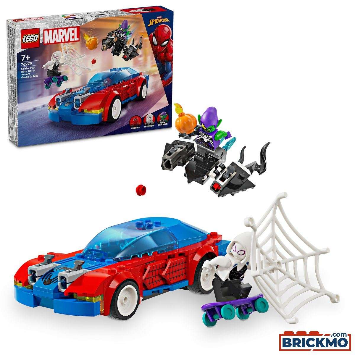 LEGO Marvel Super Heroes 76279 Carro de Corrida Spider-Man e Green Goblin Venom 76279