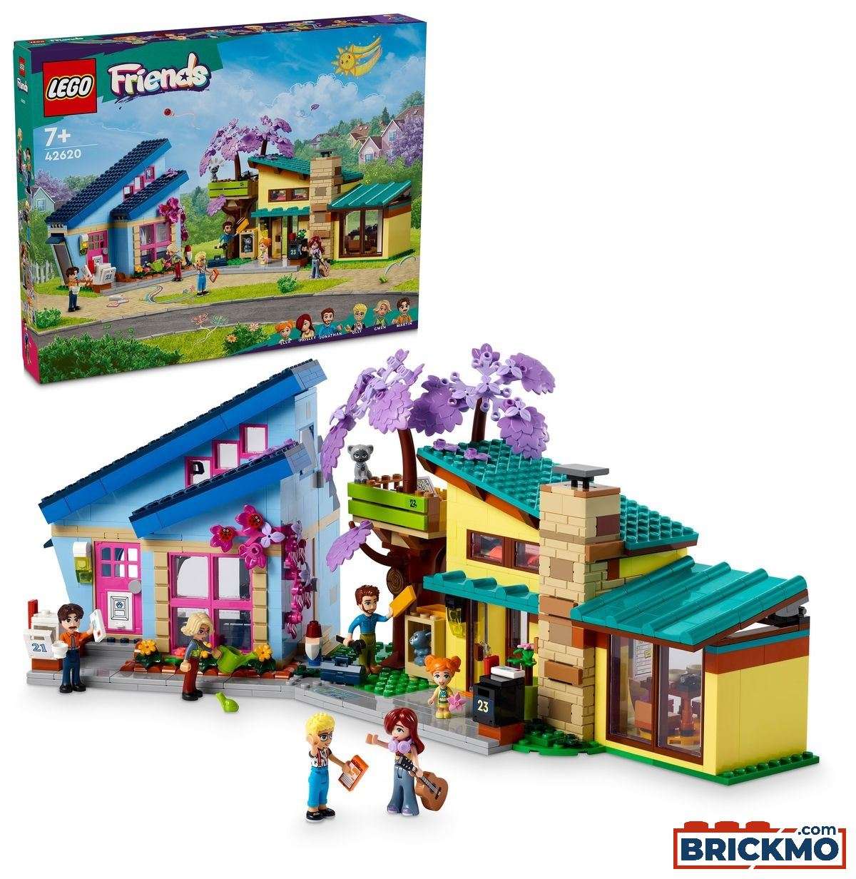 LEGO Friends 42620 Olly and Paisley&#039;s Family Houses 42620
