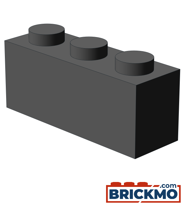 BRICKMO Bricks Brick 1x3 dark bluish gray 3622