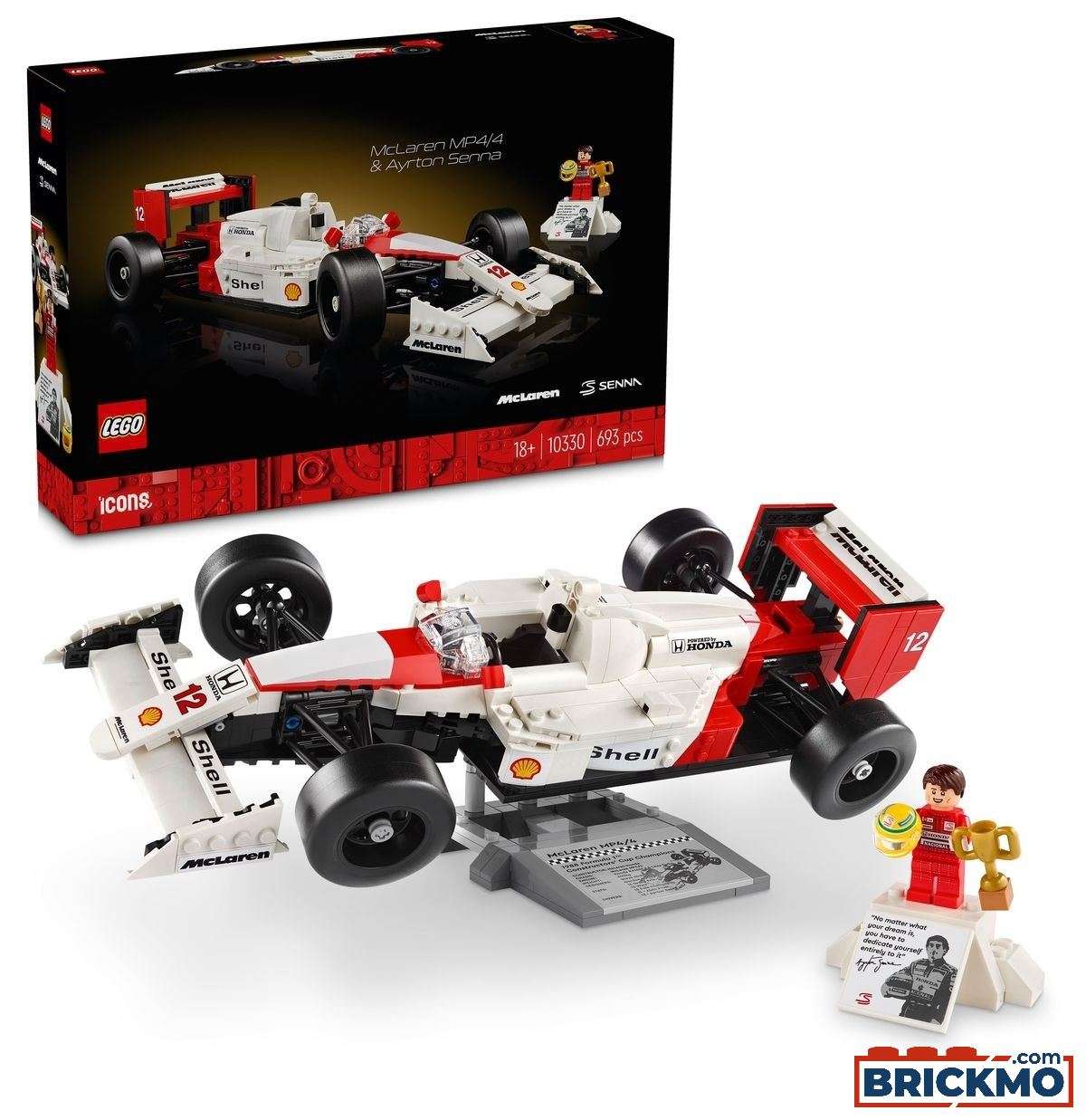 LEGO Icons 10330 McLaren MP4/4 &amp; Ayrton Senna 10330