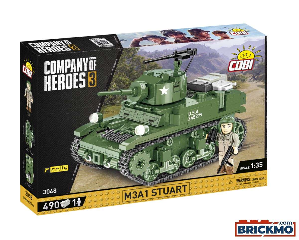 Cobi Company of Heroes 3 3048 M3A1 Stuart 3048