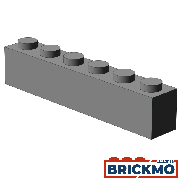 BRICKMO Bricks Brick 1x6 light bluish gray 3009