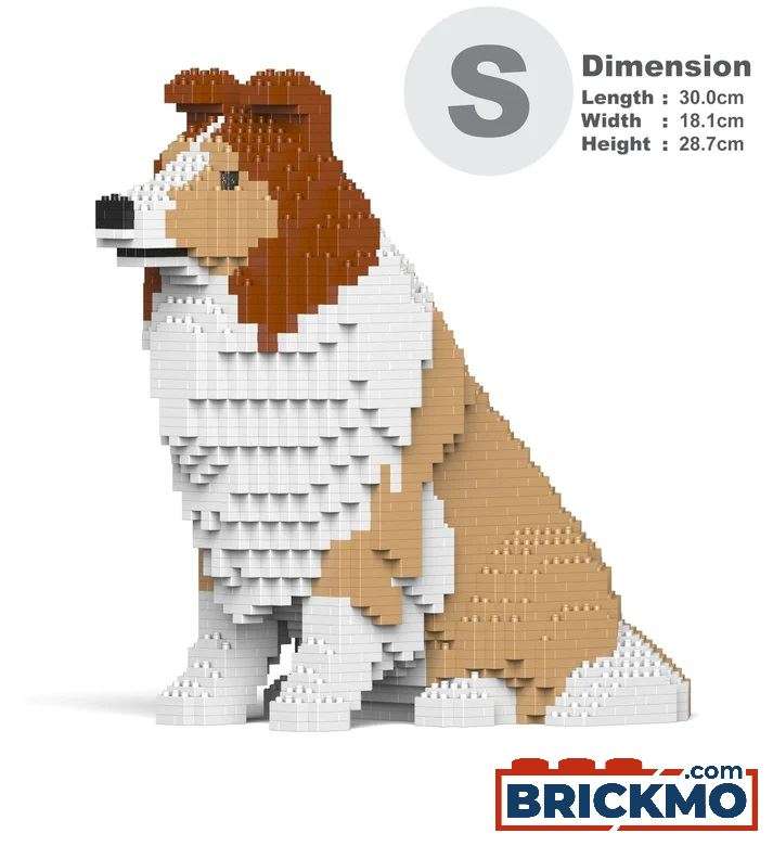 JEKCA Bricks Shetlandský ovčák 03-M01 ST19STS03-M01