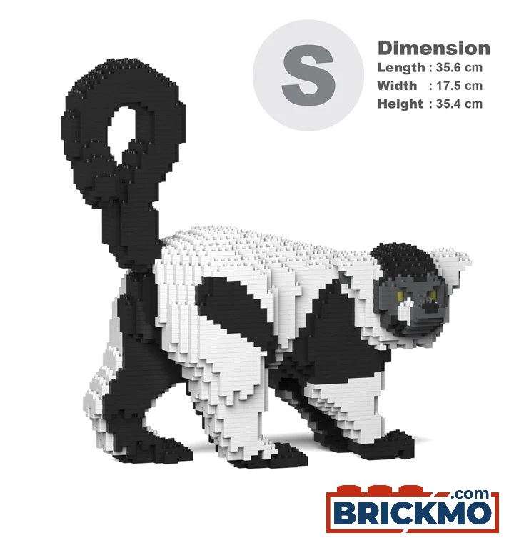 JEKCA Bricks Black and White Lemur 01 ST19ML56