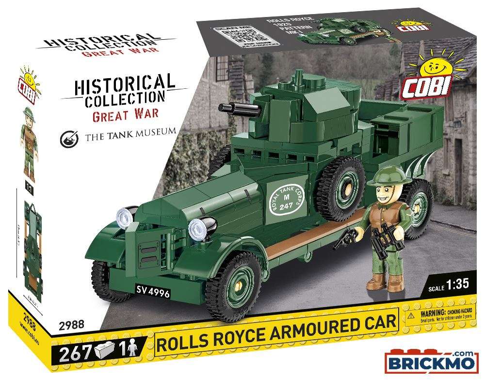 Cobi Historical Collection Great War 2988 Rolls Royce Armoured Car 2988