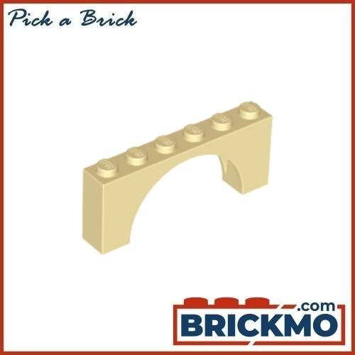 LEGO Bricks Arch 1x6x2 Medium Thick Top without Reinforced Underside 15254