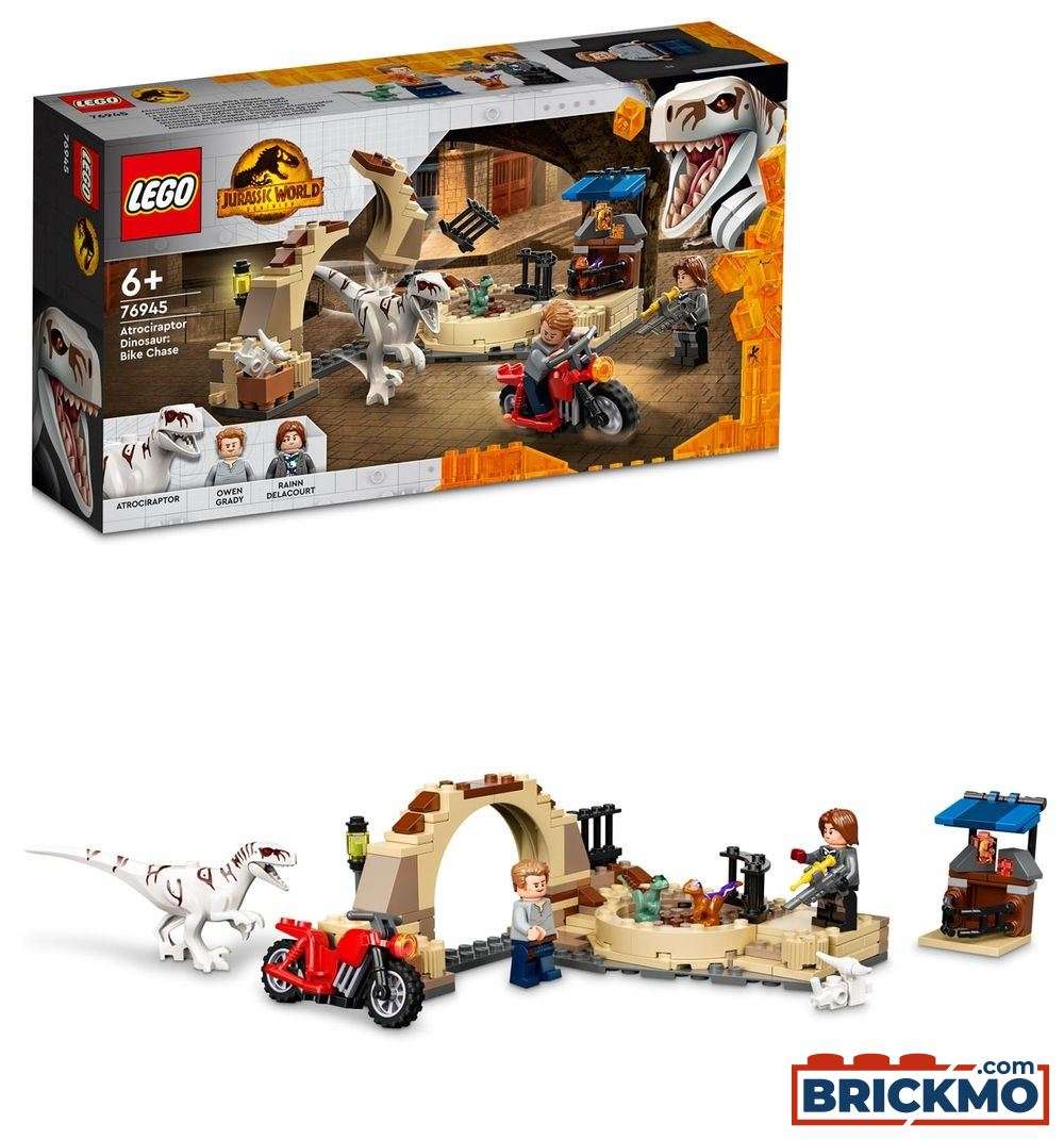 LEGO Jurassic World 76945 Atrociraptor Motorradverfolgungsjagd 76945