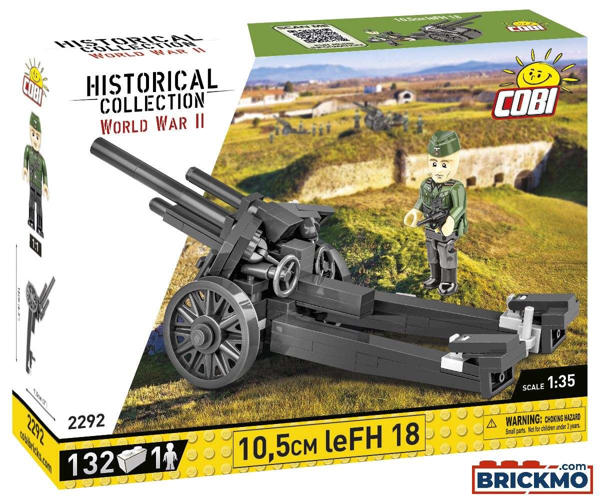 Cobi Historical Collection World War II 2292 10,5cm leFH 18 2292