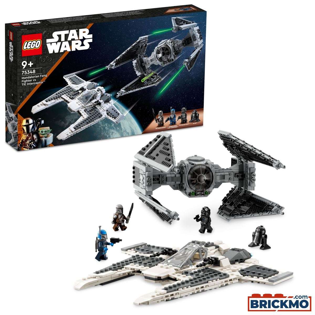 LEGO Star Wars 75348 Le chasseur Fang Mandalorien contre le TIE Interceptor 75348