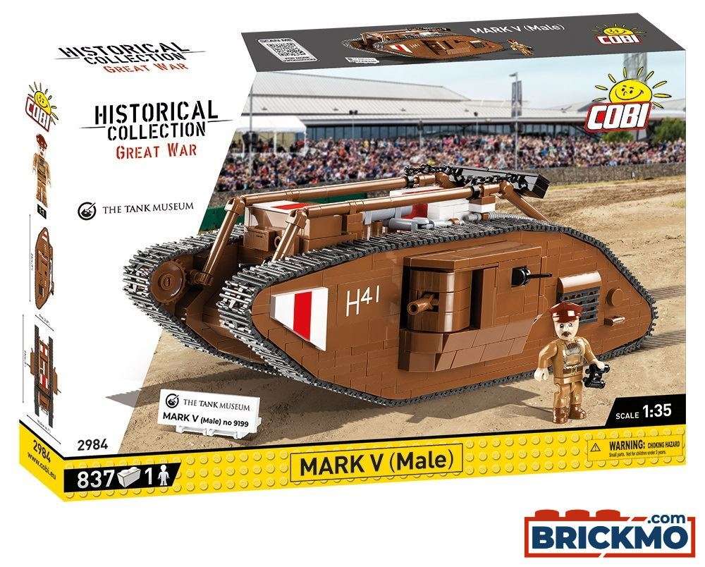 Cobi Historical Collection Great War 2984 Mark V Male No 9199 1:35 2984