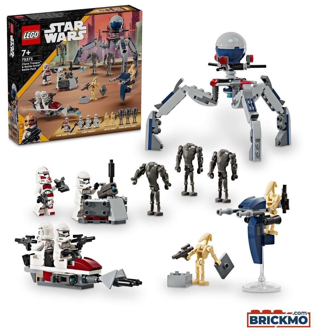 LEGO Star Wars 75372 Pacote de Combate Clone Trooper™ e Battle Droid™ 75372