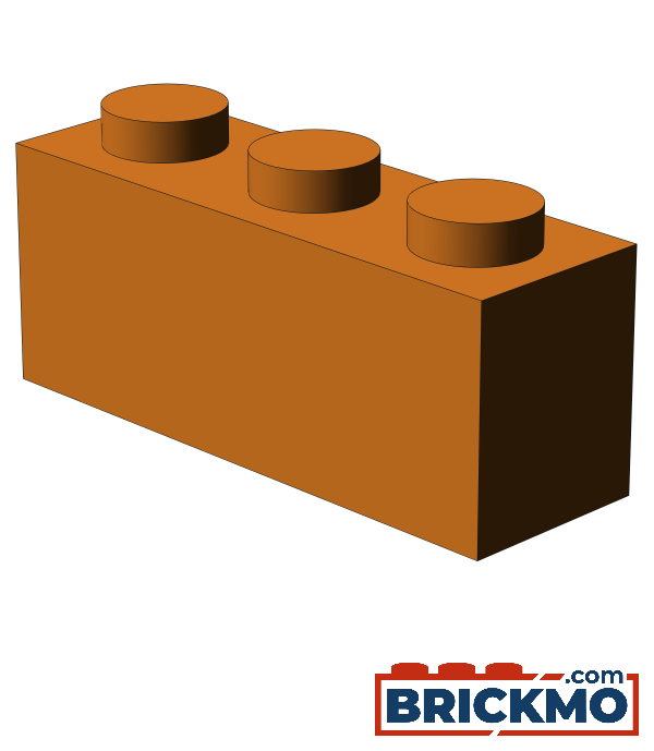 BRICKMO Bricks Brick 1x3 orange 3622