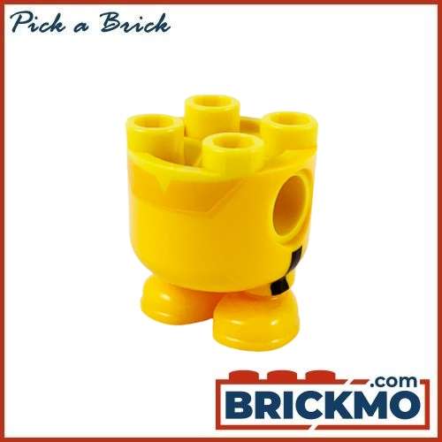 LEGO Bricks Minifigure Body Part Lower Body Rounded Short Legs with Bright Light Orange Shoes and Sh
