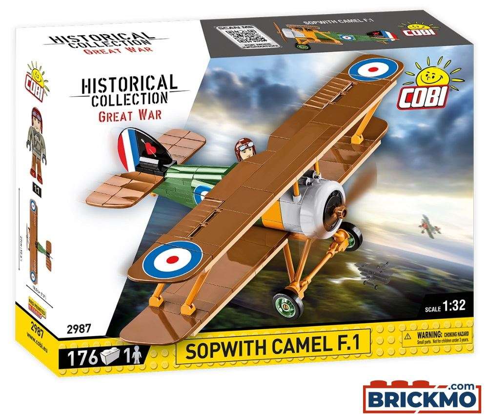 Cobi Historical Collection Great War 2987 Sopwith F. Camel 1:32 2987