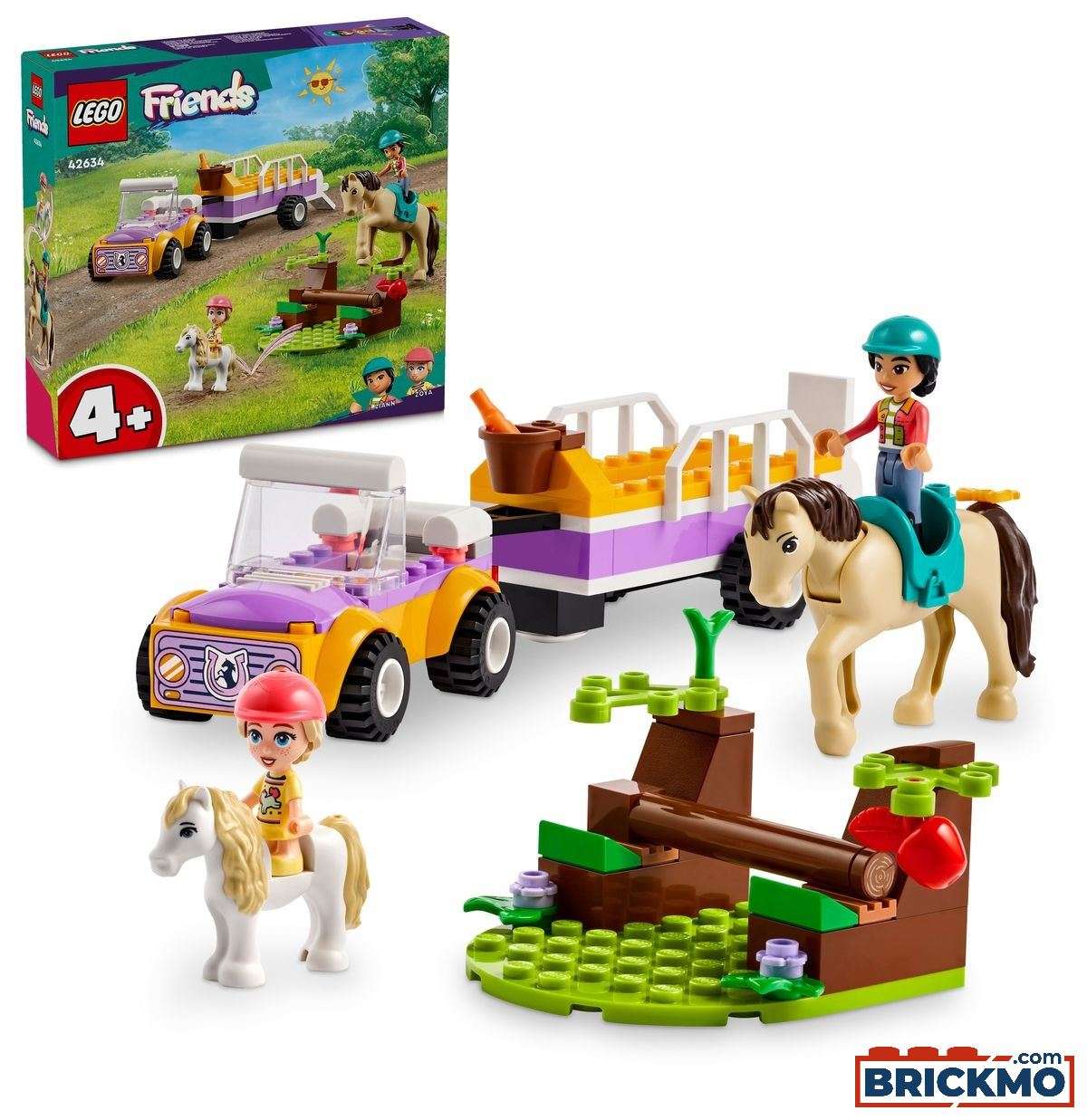 LEGO Friends 42634 Pferde- und Pony-Anhänger 42634