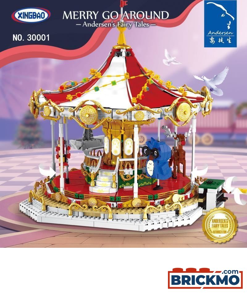 XINGBAO-30001 Rotierende Karussell Modell Baustein Montage Spielzeug OVP 2592PCS 