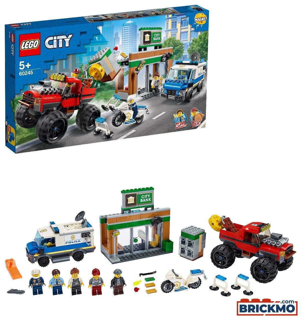 LEGO City 60245 Polizei Raubüberfall mit dem Monster-Truck 60245