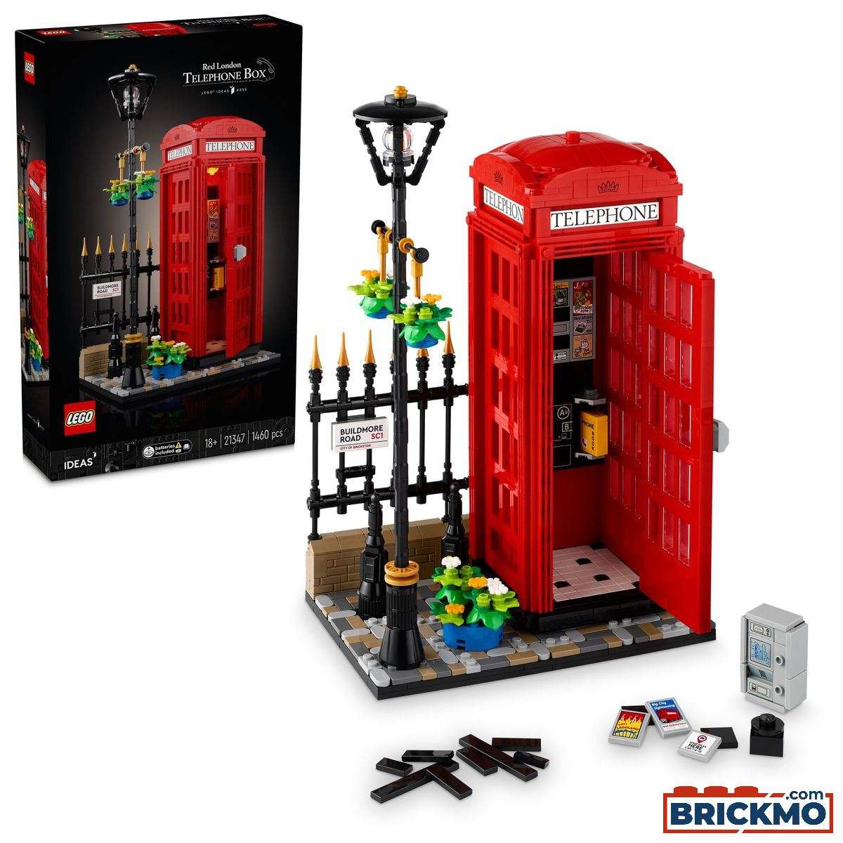 LEGO Ideas 21347 Rød London-telefonboks 21347