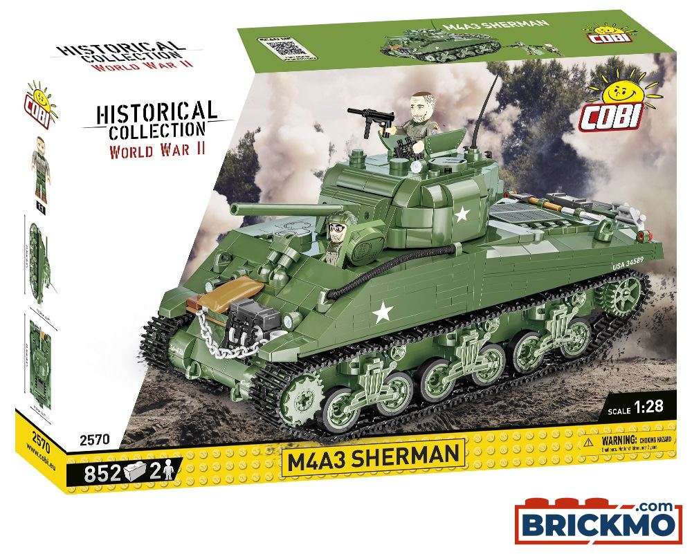 Cobi Historical Collection World War II M4A3 Sherman 2570