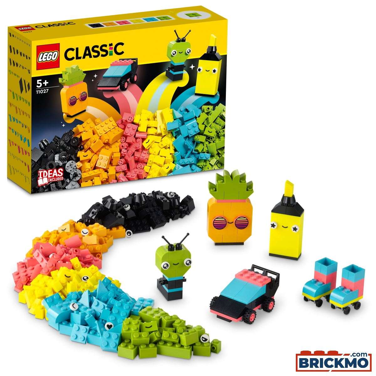 LEGO Classic 11027 Kreatywna zabawa neonowymi kolorami 11027