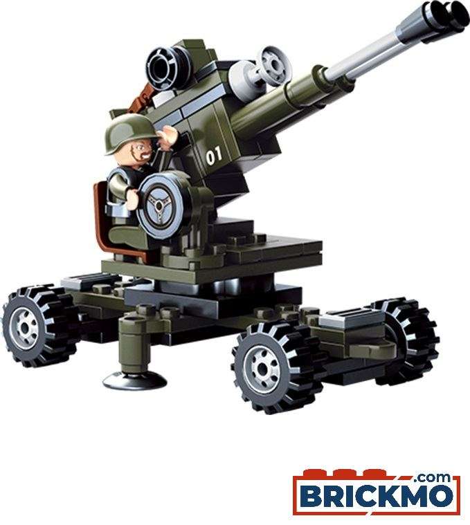 Army Artillery Sluban Bricks set B0587E 