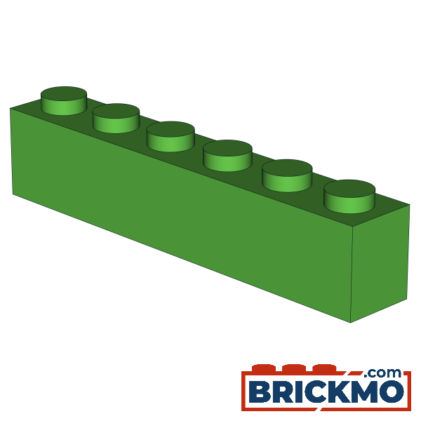 BRICKMO Bricks Brick 1x6 bright green 3009