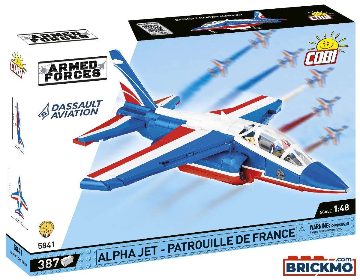 Cobi Armed Forces 5841 Alpha Jet Patrouille de France 5841