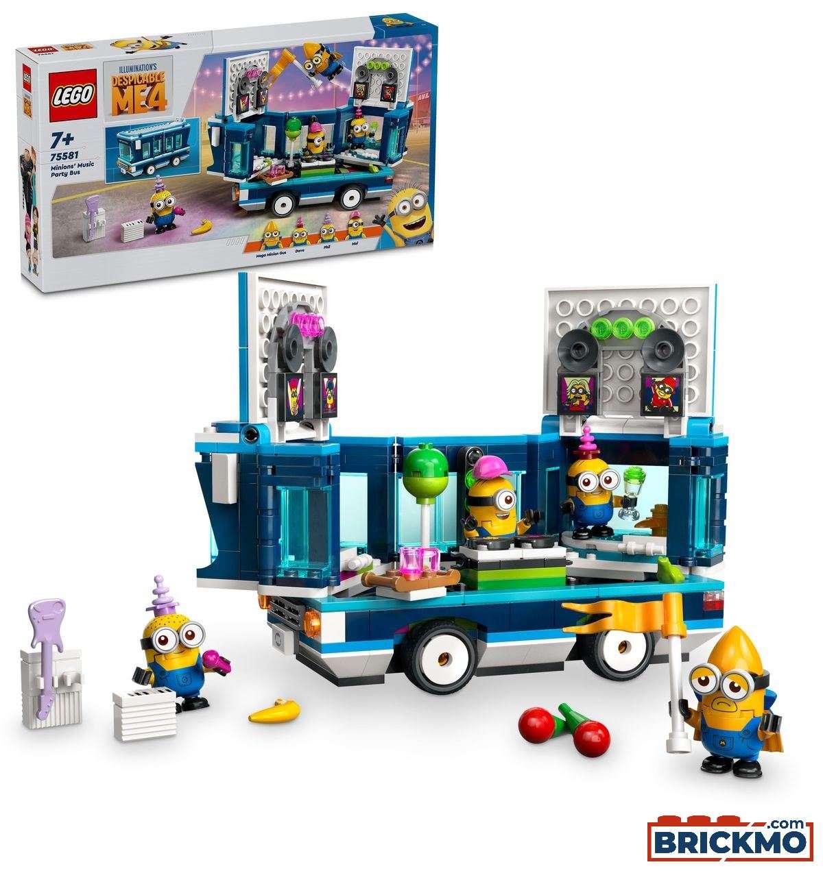 LEGO Minions 75581 Il Party Bus musicale dei Minions 75581