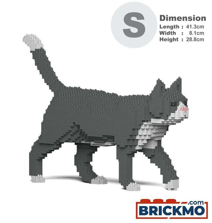 JEKCA Bricks Sivá mačka v smokingu 02S ST19GTC02