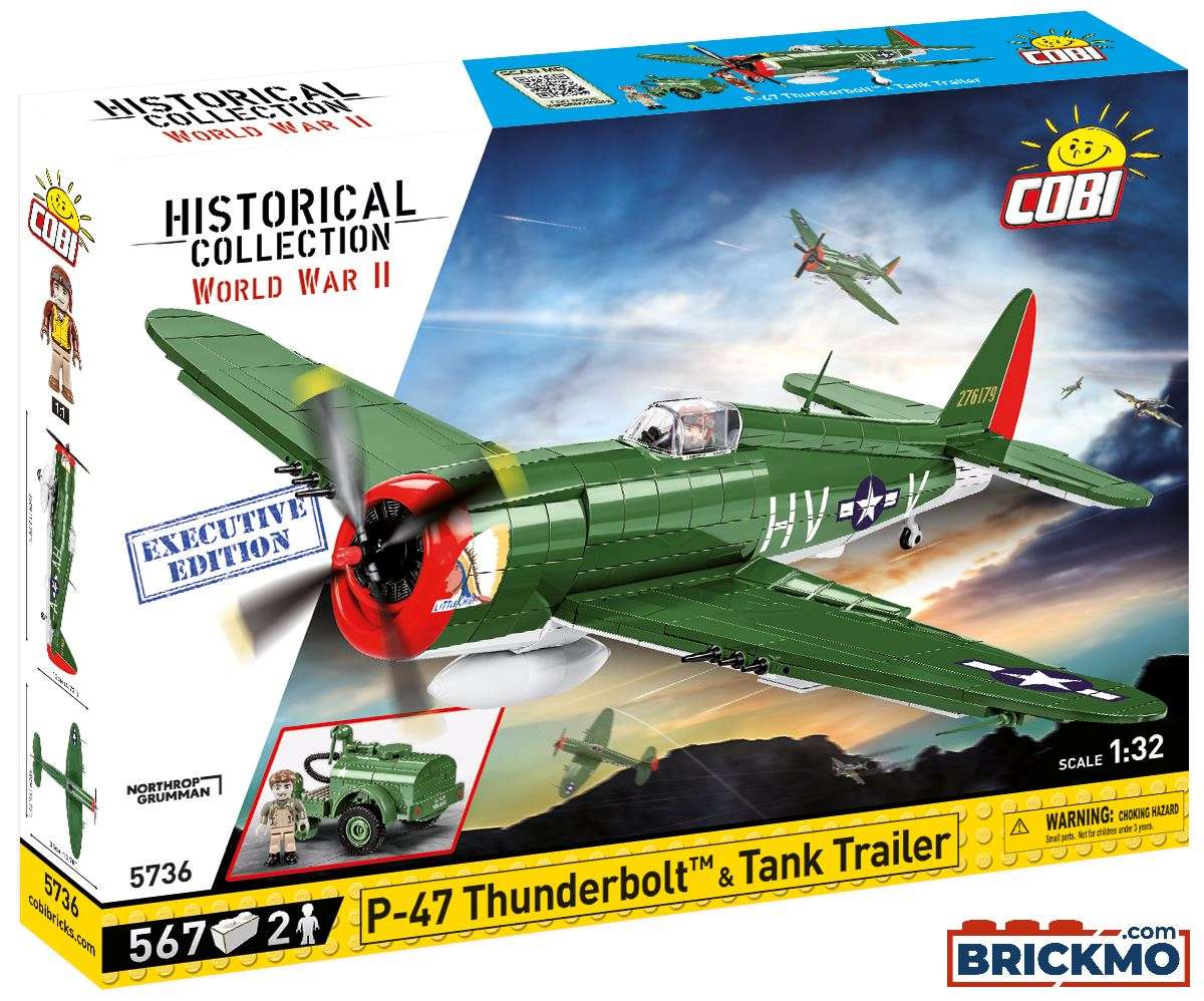 Cobi Executive Edition Historical Collection 5736 P-47 Thunderbolt 5736