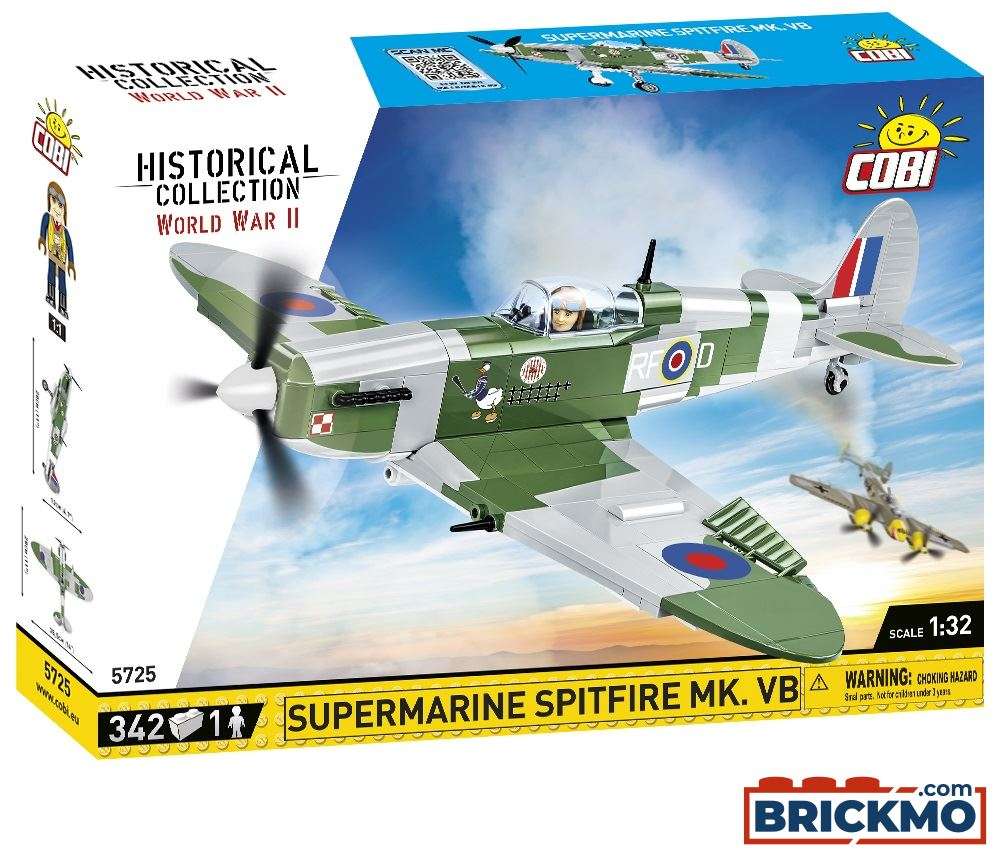 Cobi Historical Collection World War II 5725 Supermarine Spitfire MK VB 1:32 5725