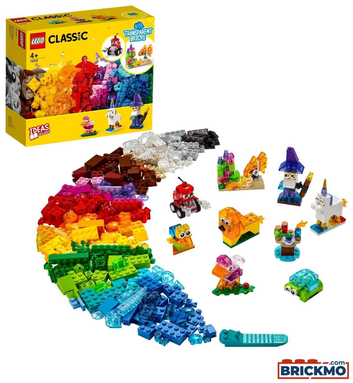 LEGO 11013 LEGO Classic Kreativ-Bauset mit durchsichtigen Steinen 11013