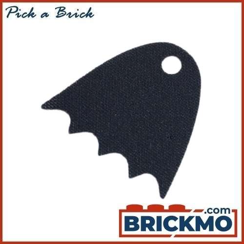 LEGO Bricks Minifigure Cape Cloth, Scalloped 5 Points with Single Top Hole (Batman) - Spongy Stretchable Fabric 37157