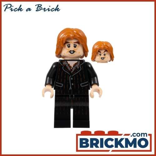 LEGO Bricks Minifigure Peter Pettigrew Wormtail Black Suit Light Nougat Hands hp351