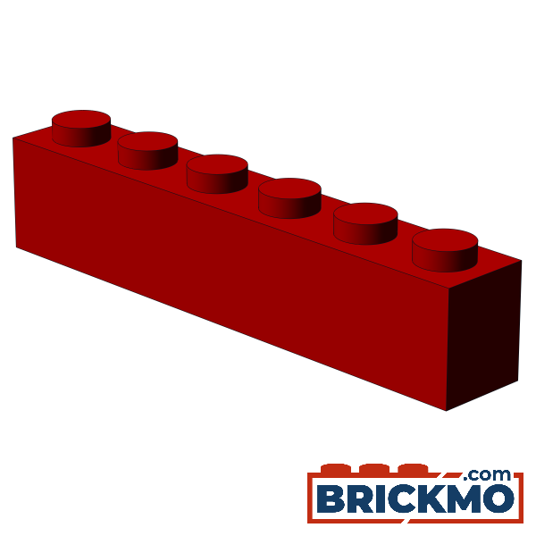 BRICKMO Bricks Brick 1x6 red 3009