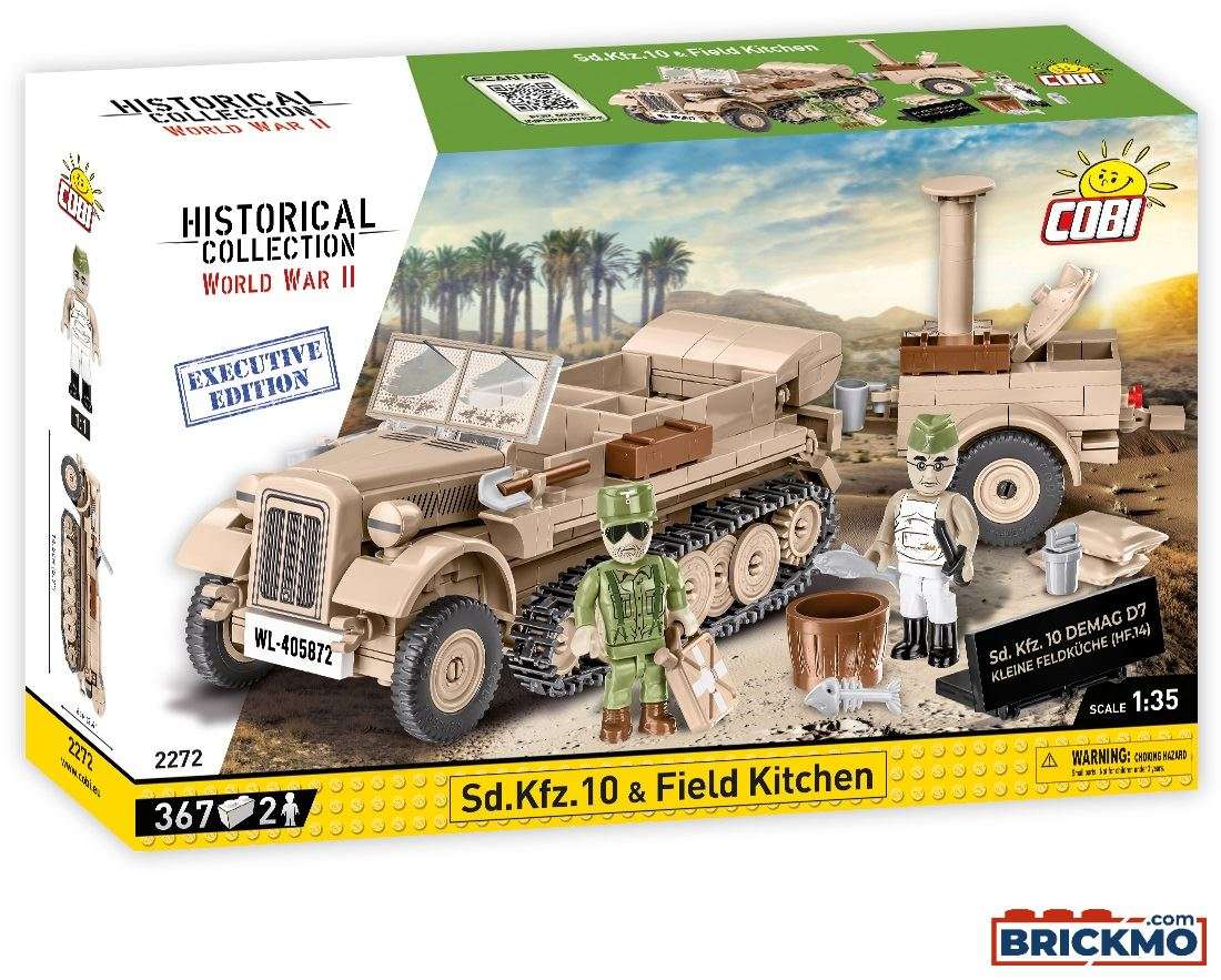 Cobi 2272 Historical Collection World War II Sd.Kfz 10 Field Kitchen Executive Edition 2272