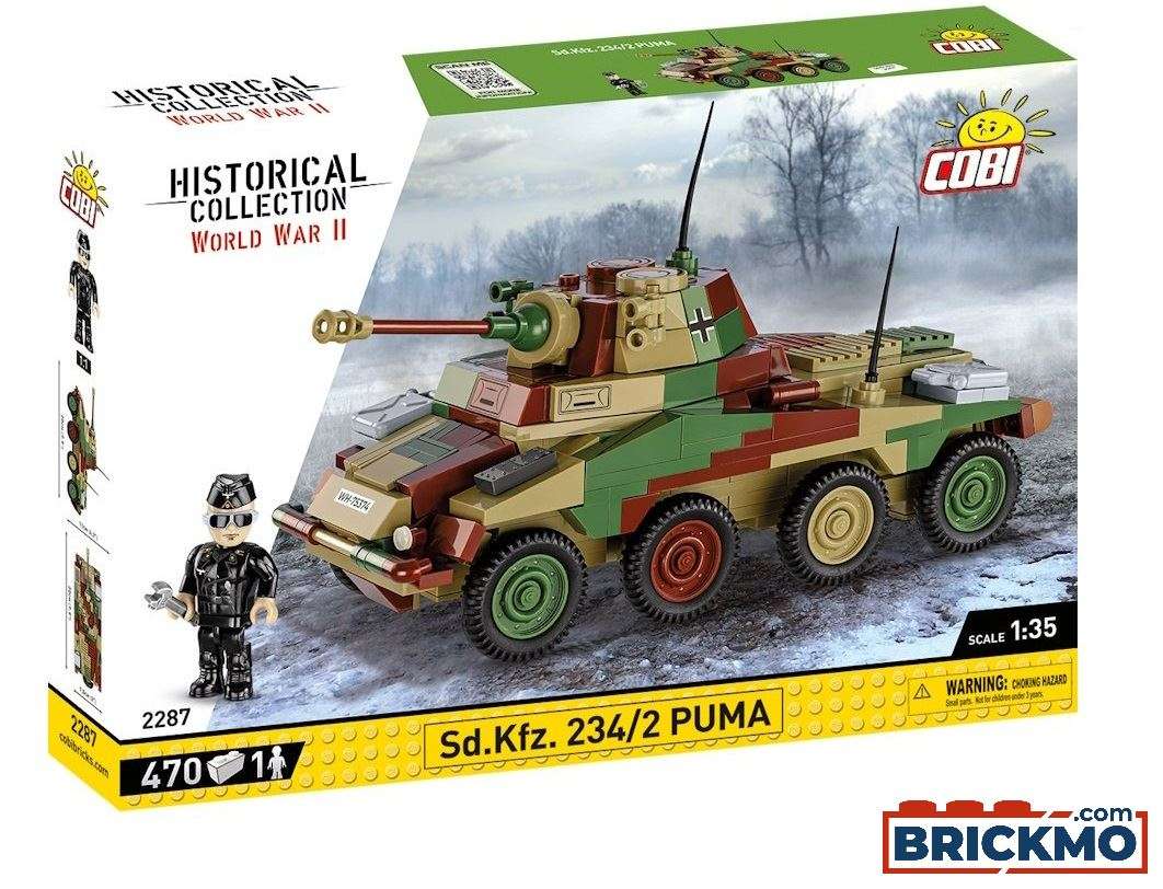 Cobi Historical Collection World War II Sd.Kfz 234/2 Puma 2287