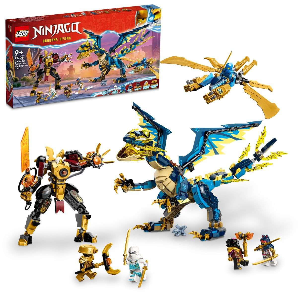 LEGO Ninjago 71796 Dragone elementare vs. Mech dell’Imperatrice 71796