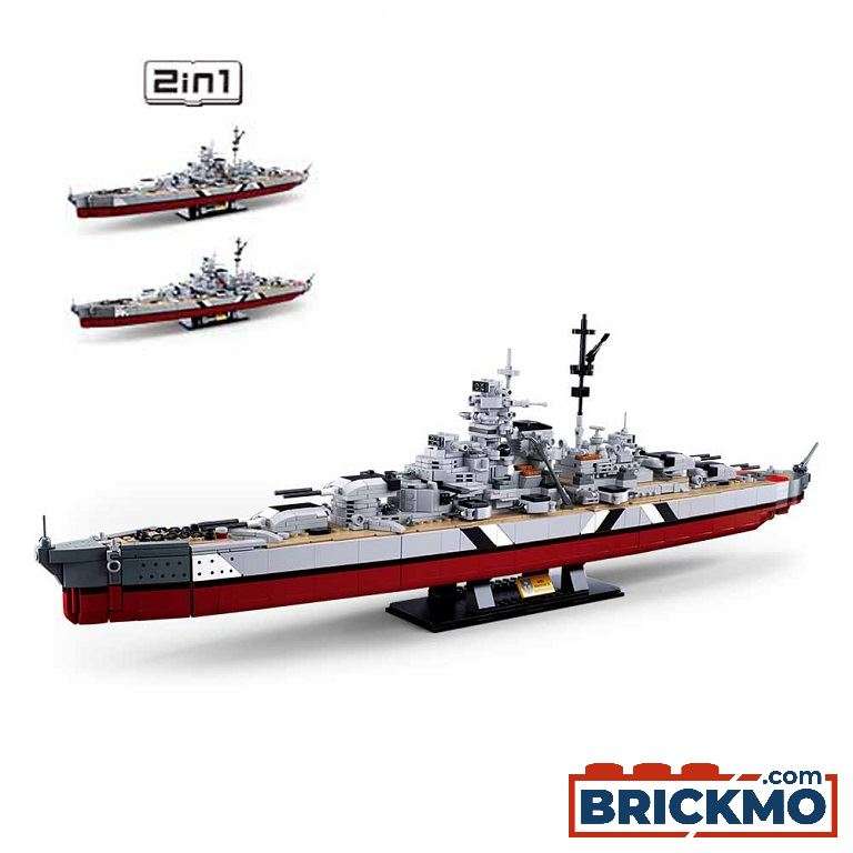 Sluban ModelBricks Schlachtschiff Bismarck M38-B1102