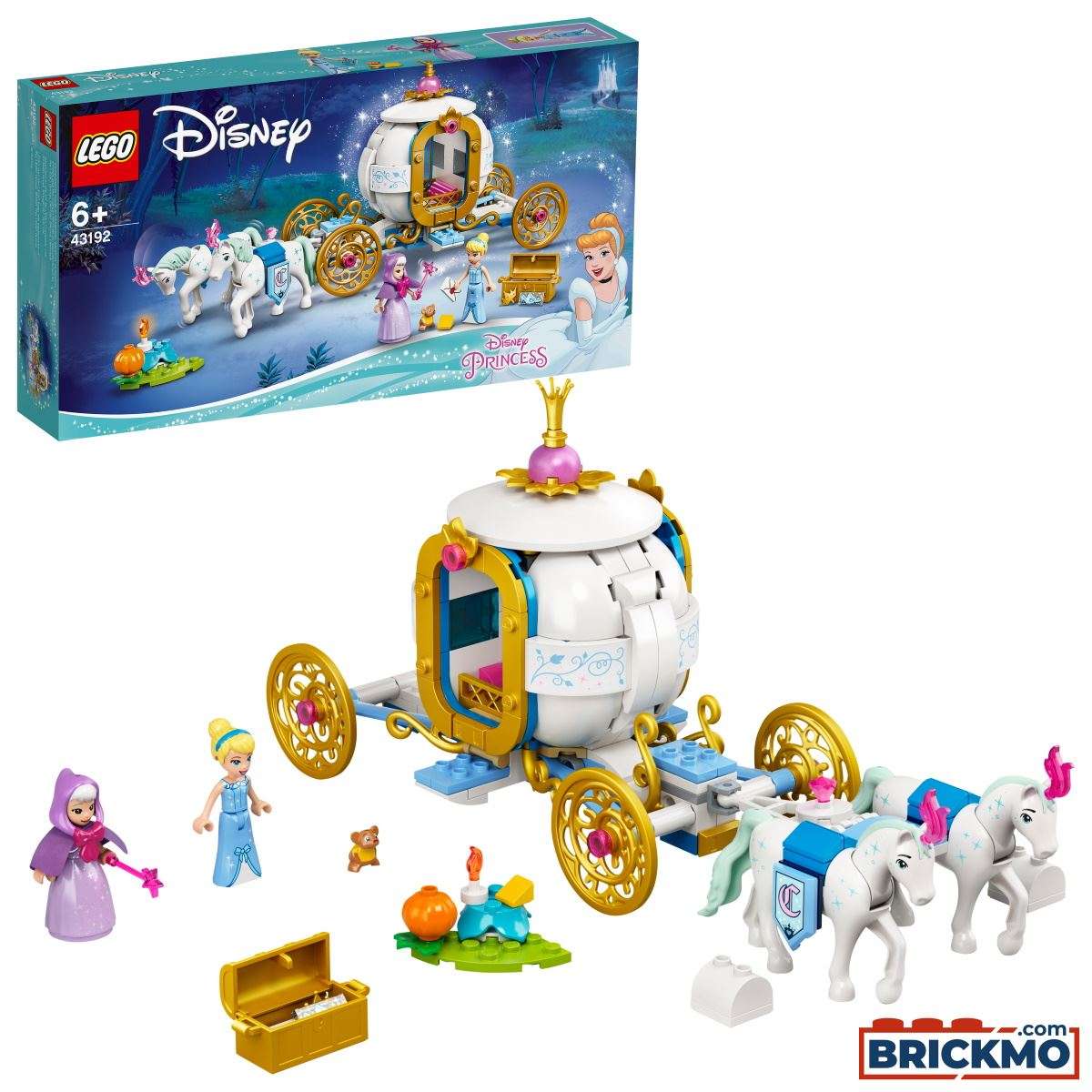 LEGO Disney Princess 43192 Cinderellas königliche Kutsche 43192