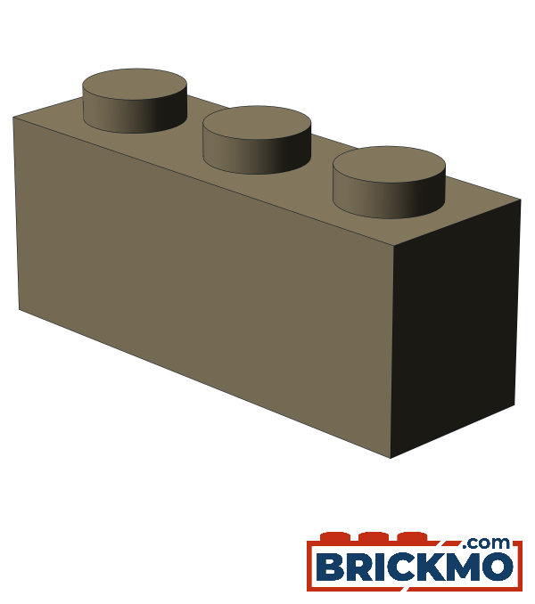 BRICKMO Bricks Brick 1x3 dark tan 3622