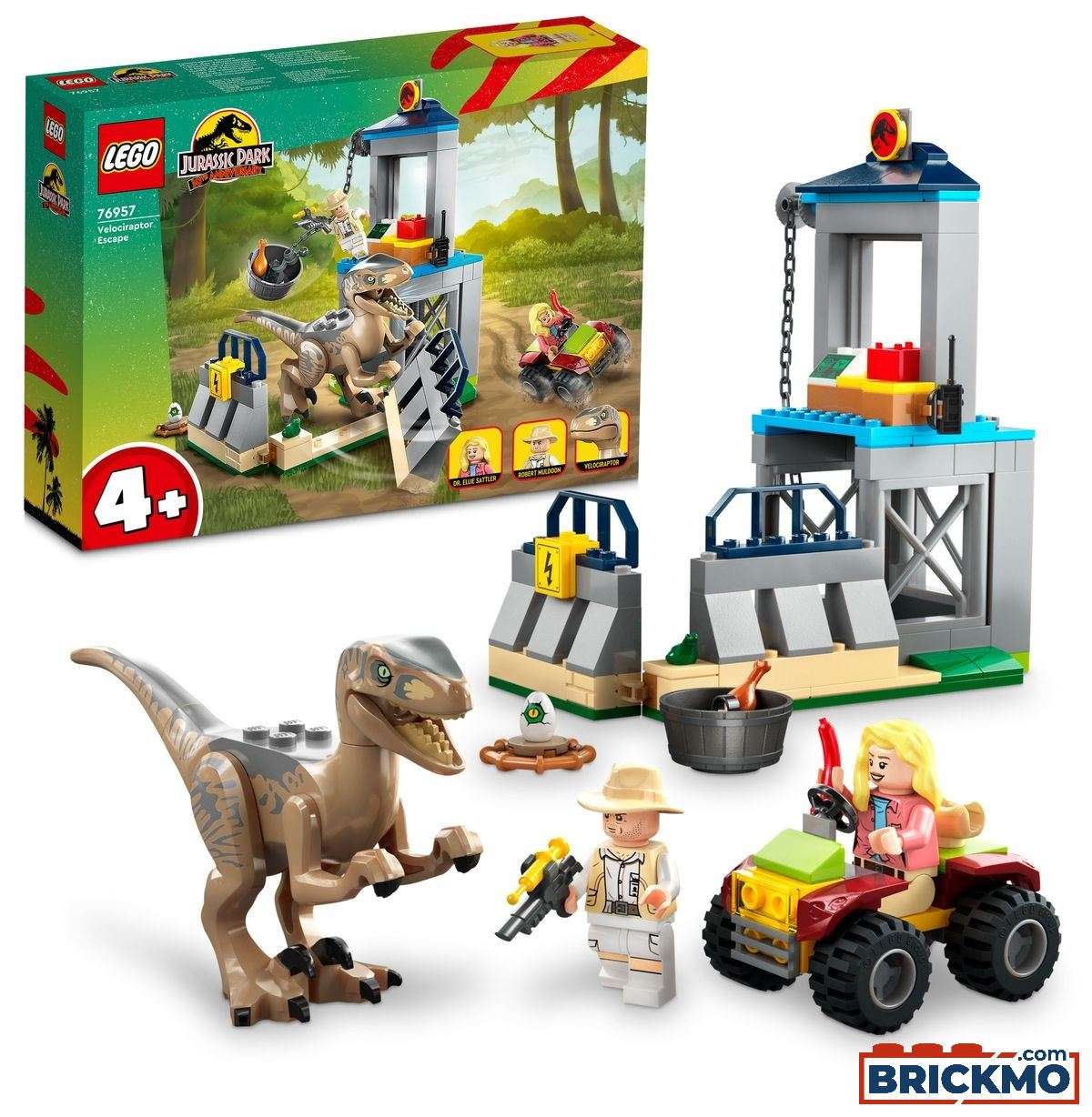 LEGO Jurassic World 76957 L&#039;évasion du vélociraptor 76957