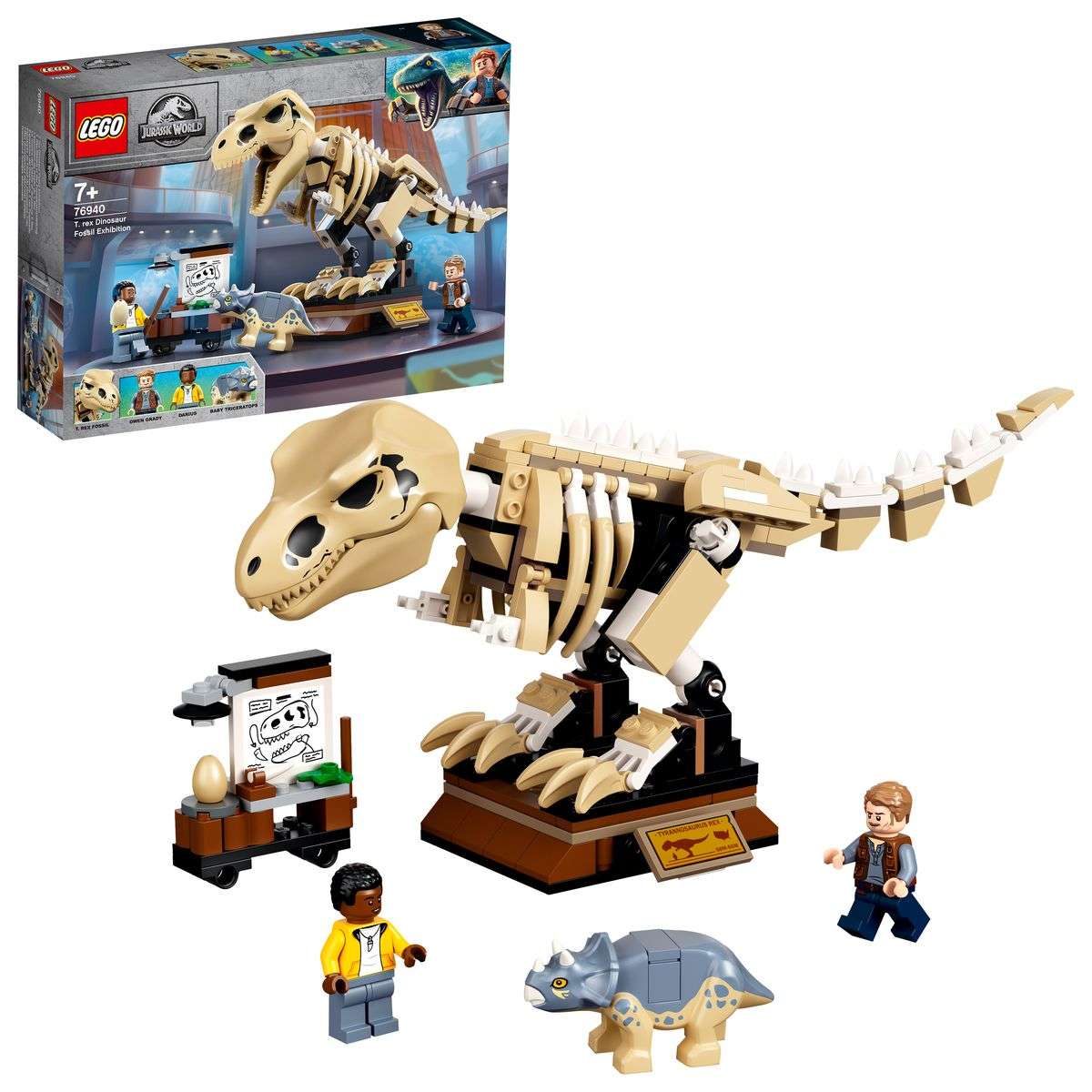 LEGO Jurassic World 76940 T. Rex-Skelett in der Fossilienausstellung 76940