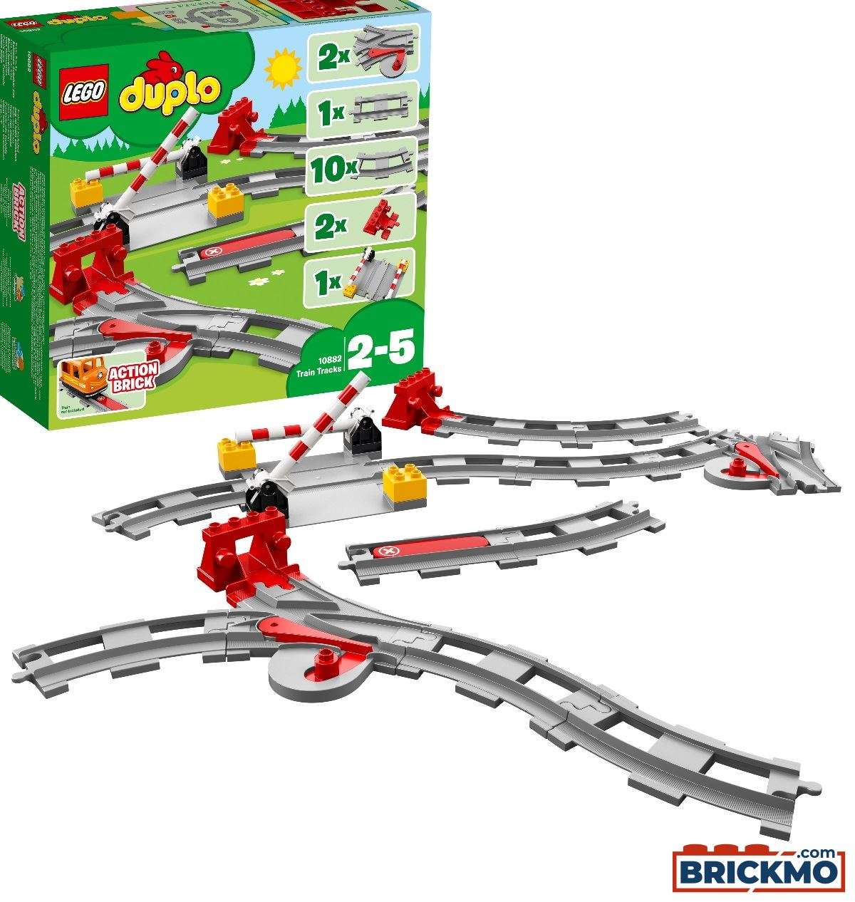 LEGO Duplo Eisenbahn Schienen 10882