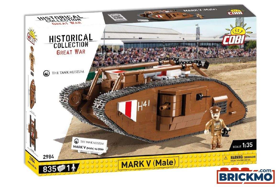 Cobi Historical Collection Great War 2984 Mark V Male No 9199 1:35 2984