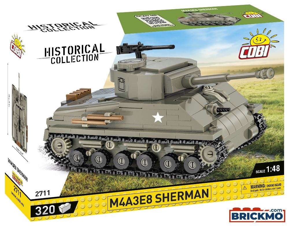 Cobi Historical Collection World War II 2711 M4A3E8 Sherman 2711