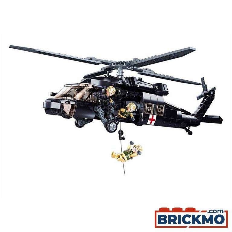 Sluban ModelBricks US Medical Army Hubschrauber M38-B1012